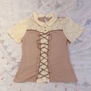 Axes Femme | Beige-Pink Top